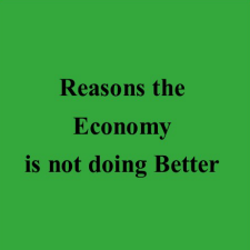 Reasons Economy Not Doing Better
